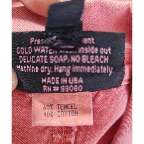 NANNETTE KELLER Womens 2 Piecs Chambray Pant Set Top Size M Pant Size S Pink E7P - Picture 9 of 12